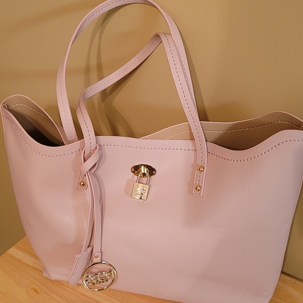 BCBG pink tote purse in excellent condition!
